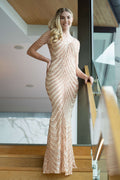Sonya Rose Gold Sequin Dress